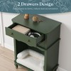 ONWITH Pet Storage Cabinet , 2 Drawers and Semi-Open Space, Hidden Cat Litter Box - 4 of 4