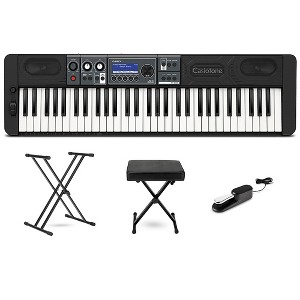 Casio Casiotone CT-S500 61-Key Portable Keyboard Essentials Bundle - 1 of 4
