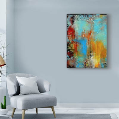 Erin Ashley 'Detour 84 I' Large Colorful Abstract Canvas Print
