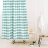 Deny Designs Caroline Okun Icy Gingham Shower Curtain: Polyester Fabric, Buttonhole Top, Machine Washable - 2 of 2