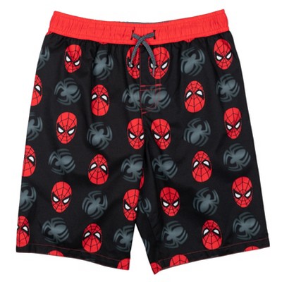 Marvel Avengers Spider-Man Toddler Boys Swim Trunks Bathing Suit Black 2T