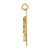 Black Bow Jewelry 14k Yellow Gold & CZ Tree of Life Circle Pendant, 29mm (1 1/8 inch) - 2 of 4