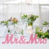 Wooden Mr and Mrs Sign, Mr & Mrs Wooden Letters and Banner for Wedding Table, Wedding Table, Photo Props, Party Table, Just Married Anniversary - 3 of 4