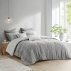 3Pcs Boho Style Cotton Comforter Set, Jacquard Striped Design Oeko-Tex Certified Bed Set, Farmhouse Decor Style Bedding Set with Matching Shams - 2 of 4
