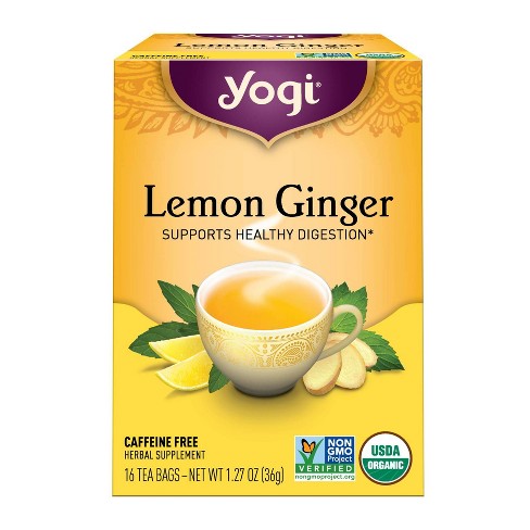 Yogi Tea Lemon Ginger Tea Bags - 16ct - image 1 of 4