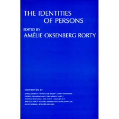 The Identities Of Persons - (topics In Philosophy) By Amélie Oksenberg ...