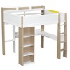 Polibi Modern Full Size Loft Bed with Built-in Desk and Storage Space - 3 of 4