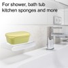 Unique Bargains Plastic Soap Dish Keep Soap Dry Soap Cleaning Storage for Home Bathroom Kitchen - 2 of 4
