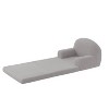 Kids Sofa Chair, 2-in-1 Convertible Toddler Couch Lounge, Comfy Fold Out Teddy Fleece Fabric Children's Sofa Bed - 2 of 4