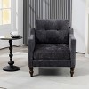 Modern Accent Chair with USB and Storage,Upholstered Tufted Reading Chair with Wide Backrest for Living Room or Bedroom–Maison Boucle - 2 of 4