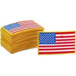 Okuna Outpost 24-Pack American Flag Iron On Patches, Patriotic USA Patch for Sewing (3 x 1.9 in)