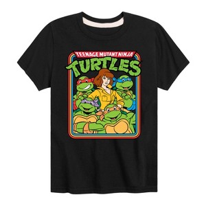 Boys' - Teenage Mutant Ninja Turtles - Retro Group April Short Sleeve Graphic T-Shirt - 1 of 4