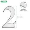 Unique Bargains 304 Stainless Steel Self-adhesive Rust Resistant House Number 1 Pc - 3 of 4