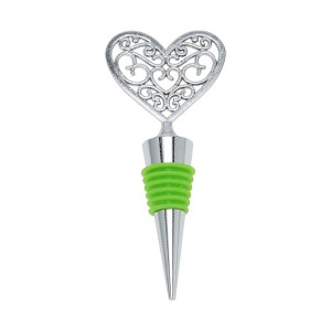 Unique Bargains Silicone Ring Petal Heart Stopper Aluminum Alloy TPE 4.37"x1.89"x0.79" 1 Pc - 1 of 3