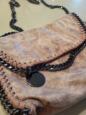 MERSI Alicia Crossbody Purse - Stunning Vegan Leather Purse with an  Adjustable Chain Shoulder Strap for Versatility