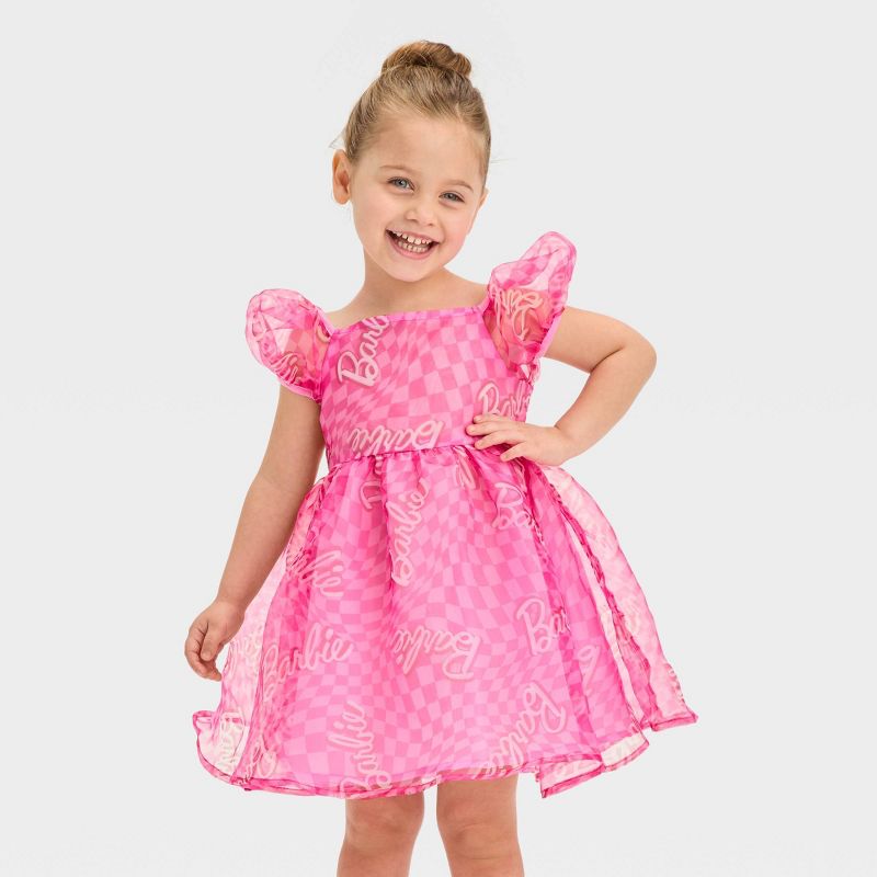 Toddler Girls' Barbie Sundress - Pink, 1 of 4