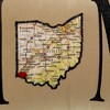 Home Decor 10.5 Inch Ohio Fringe Heart Cincinnati Oillow Hand Made America Novelty Plush Pillows - image 2 of 3