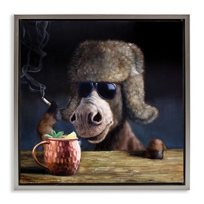 Stupell Industries Moscow Mule Funny Animal, 18" x 18"