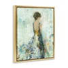 Stupell Industries Abstract Woman Floral Dress Floating Frame Canvas Art - 2 of 4