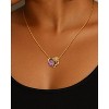 Molenia Birthstone Heart Necklace for Women: 936 Sterling Silver Heart Pendant with Birthstone Romantic Jewelry Gifts for Mom Her Birthday Christmas - 3 of 4