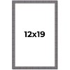 PosterPalooza | Textured Grey Picture Frame - UV Acrylic, Foam Board Backing, Hanging Hardware - 2 of 4