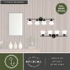 VAXCEL Huntley LED Compatible Farmhouse Bathroom Vanity Wall Fixture White Schoolhouse Glass - 4 of 4