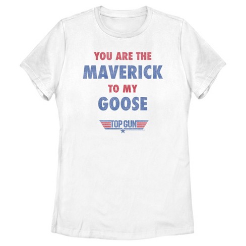 Women's Top Gun You Are the Maverick to My Goose T-Shirt - White - 2X Large