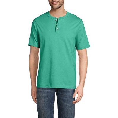 Lands' End Men's Short Sleeve Super-T Henley
