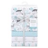 Hudson Baby Infant Cotton Flannel Receiving Blankets, Linocut Woodland, One Size - 2 of 2