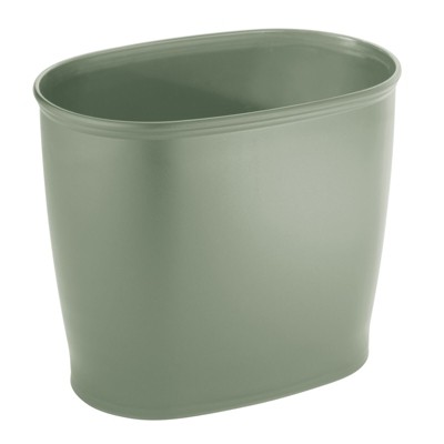 Mdesign Plastic 2.25 Gallon Slim Trash Can Garbage Wastebasket Bin ...