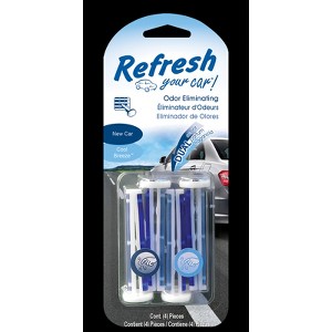 Refresh Your Car! New Car /Cool Breeze Scent Car Vent Clip 0.7 oz Solid - 1 of 1