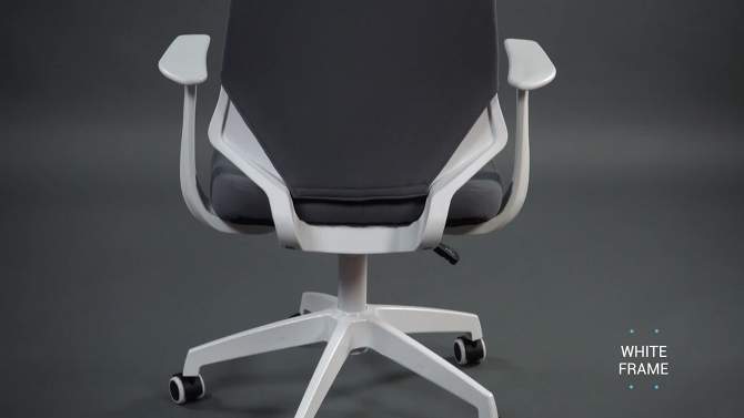 Height Adjustable Mid Back Office Chair - Techni Mobili, 2 of 10, play video