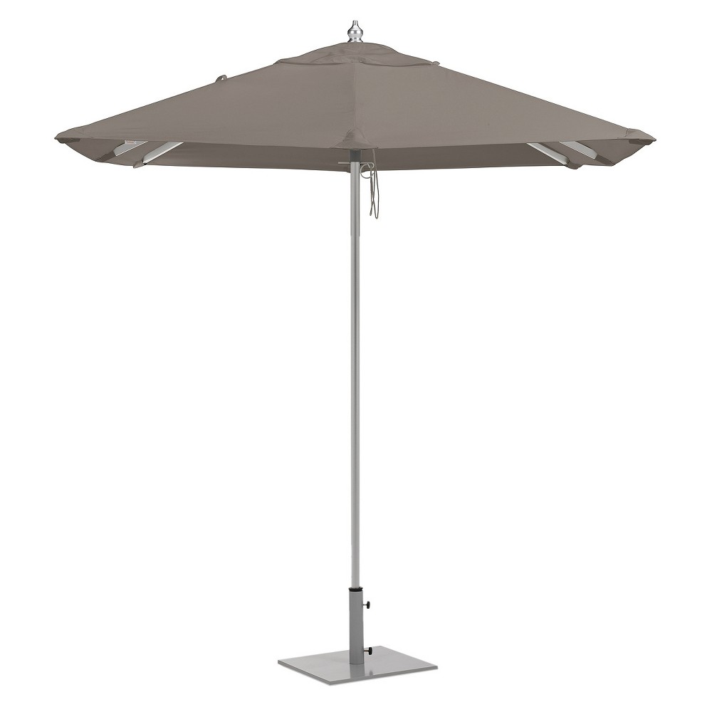 Oxford Garden 6 5 Square Sunbrella Market Patio Umbrella Brushed Aluminum Frame Taupe Sunbrella Fabric Shade Oxford Garden From Target Daily Mail