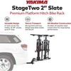 Yakima StageTwo 2 Inch Premium Platform 2 Bike Tray Hitch Rack Accommodates 52 Inches Wheelbases with Remote Tilt Lever and SKS Locks, Slate - 2 of 4