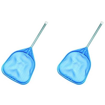 2) Hydrotools 8050 Swimming Pool Spa Tub 12" Aluminum Handle Leaf Net Skimmers