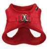 Voyager Step-In Plush Dog Harness for Small and Medium Dogs, Corduroy Plush, Red, S - 2 of 4