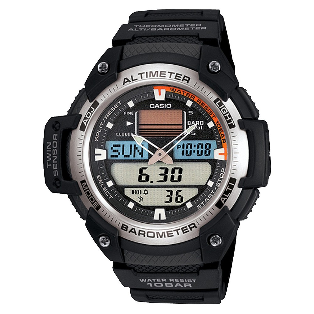 UPC 079767935283 product image for Men's Casio Twin Sensor Watch - Black (SGW400H-1B) | upcitemdb.com