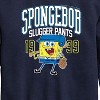 Boys' - SpongeBob SquarePants - Spongebob Slugger Pants Graphic Long Sleeve Fleece Sweatshirt - 2 of 4