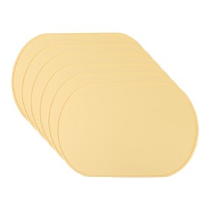 REGALWOVEN Silicone Heat Resistant Washable Non-Slip Table Mat 15" x 10" 6 Pcs - 1 of 4