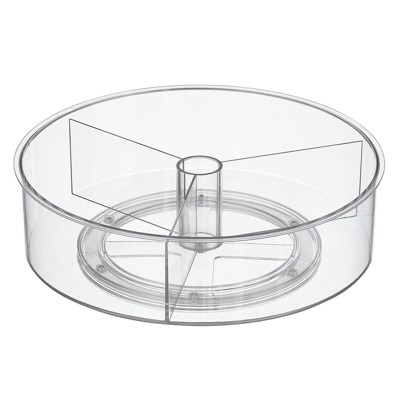 Photo 1 of **New Open**mDesign Modern Lazy Susan Plastic Turntable Spinner, Kitchen Organizing