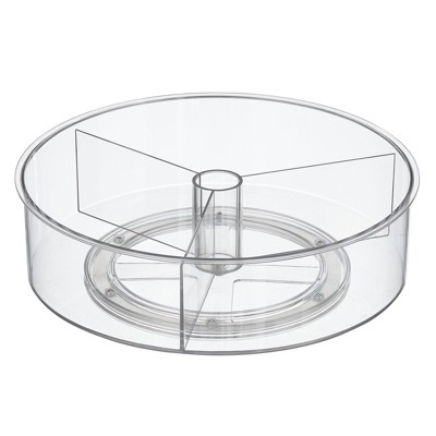 Photo 1 of **New Open**mDesign Modern Lazy Susan Plastic Turntable Spinner, Kitchen Organizing