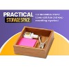 YBM HOME Bamboo Drawer Organizer Storage Box for Kitchen Drawer, Junk Drawer, Office, Bedroom, Children Room, Craft, Sewing, and Bathroom, Pack of 2 - 3 of 4