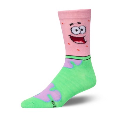 Crazy Socks, Spongebob & Patrick, Funny Novelty Socks, Large