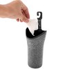 Unique Bargains Auto Car Trash Can Durable Seat Back Trash Bin White 1 Pc 3.9" Width 7.5" Height Plastic Rhinestone - 4 of 4