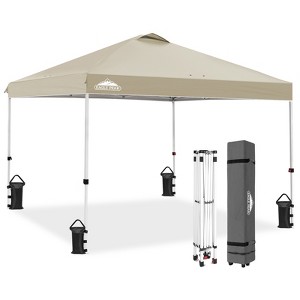 EAGLE PEAK 10x10 Pop Up Canopy Instant Tent w/ 4 Weight Bags - 1 of 4