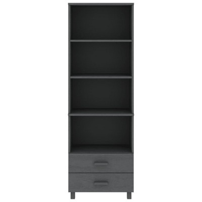 vidaXL Cabinet Bookshelf Entryway Cabinet with Storage HAMAR Solid Wood Pine - Thumbnail 2