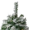 Northlight 7.5' Pre-Lit Flocked Winter Park Fir Artificial Christmas Tree - Clear Lights - 4 of 4