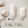 100% Cotton Solid Color Heavyweight Bath Towel Set, Anti-Microbial Certified Highly Absorbent Plushy Bath Towel - 4 of 4