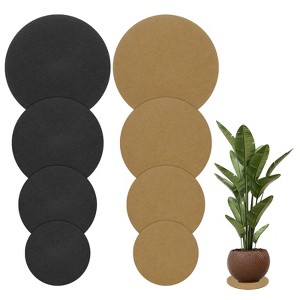 Unique Bargains Multipurpose Use Durable Lightweight Reusable Plant Coasters - 1 of 4