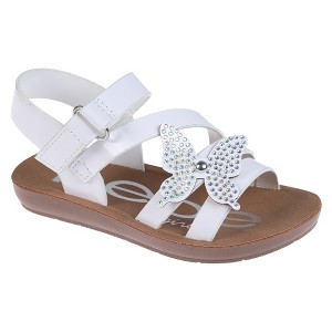 bebe Girls' Sandals - Cute and Comfy Toddler Girls' Summer Shoes, Perfect Beach Sandals for Toddlers with Charms and Flowers - 1 of 4